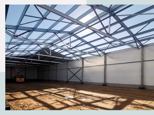 Строительство сенохранилищ в Можге