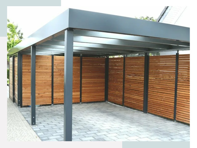 Навесы для парковки в Можге