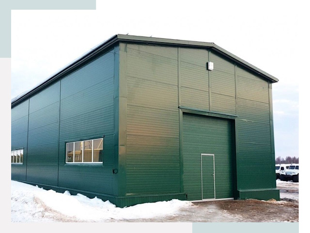 Двускатные ангары в Можге