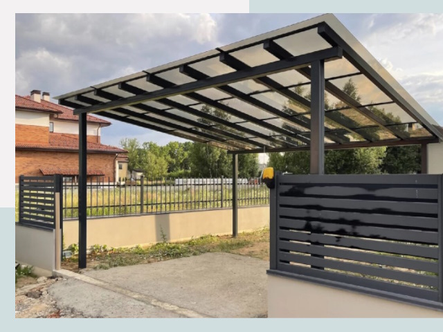 Металлические навесы в Можга от 608 руб. за м²