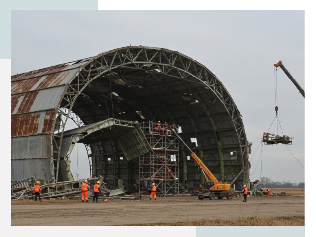 Демонтаж ангаров в Можге