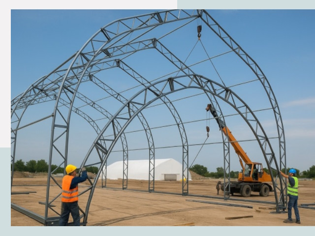 Монтаж ангаров в Можге от 608 руб. - Надежно и быстро